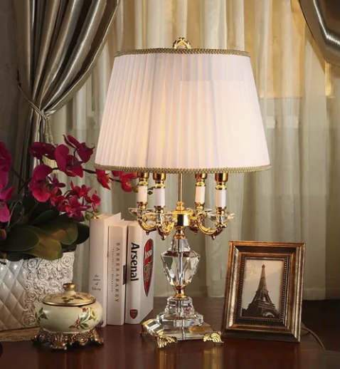 Elegant Crystal Table Lamp: A Timeless Addition to Any Room